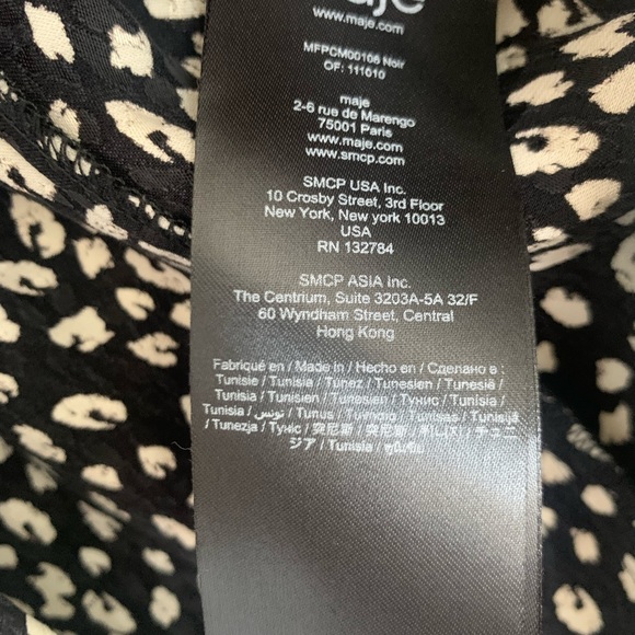 Maje Leopard print top, size 1 (small) - Picture 2 of 3